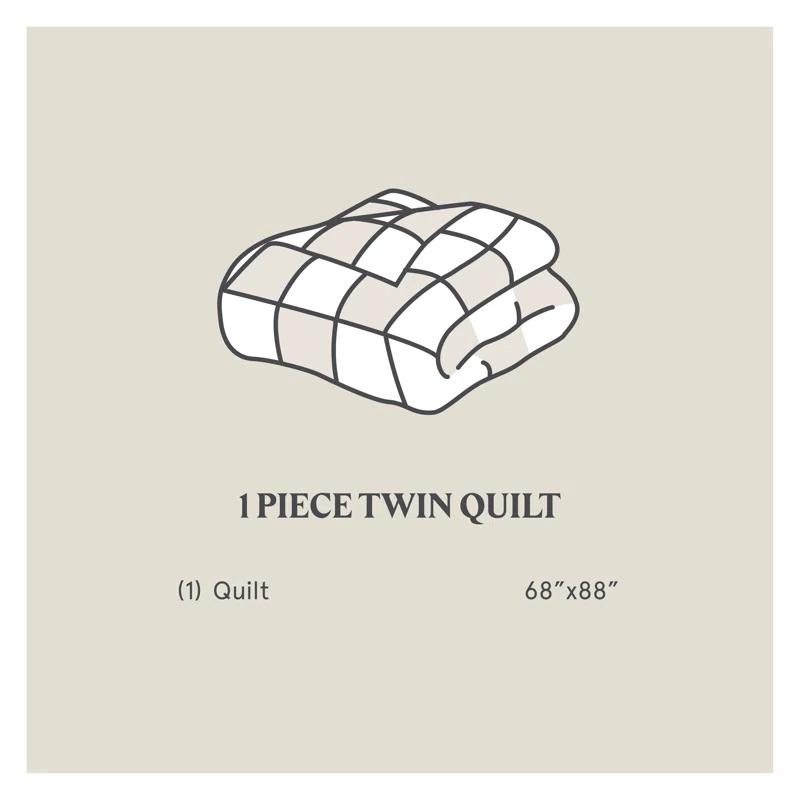 HiEnd Accents Stella Faux Silk Velvet Classic Chic Modern Rustic Romantic Western 1 Piece Quilt