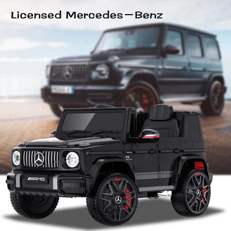 ANPABO ANPABO 24V 4WD Licensed Mercedes-Benz G63 Ride On Kids Car, Remote Control with Low Battery Voice Prompt