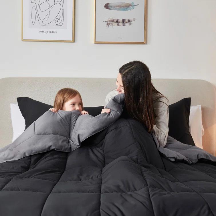 Nestl Nestl All Season Solid Lightweight Down Alternative Reversible Comforter