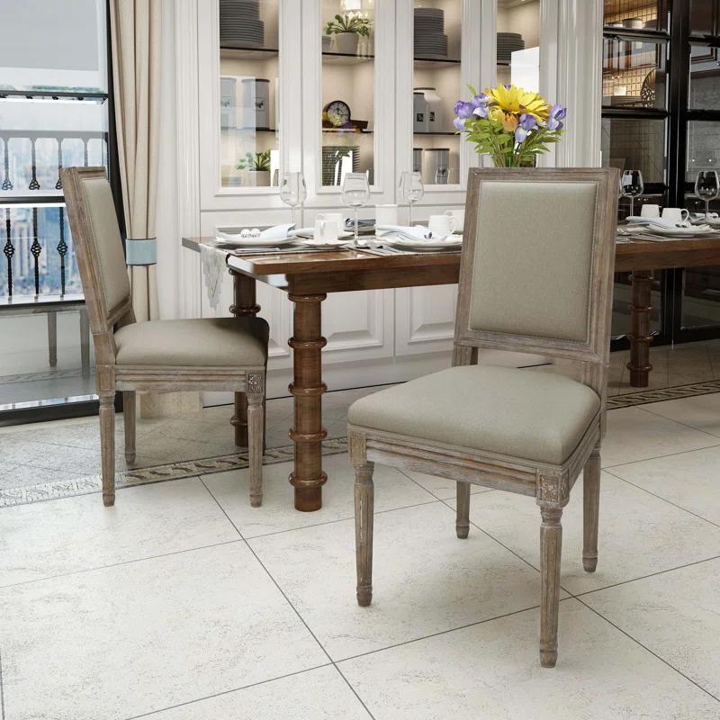 Libretto 20.5'' H Linen Upholstered Side Chair
