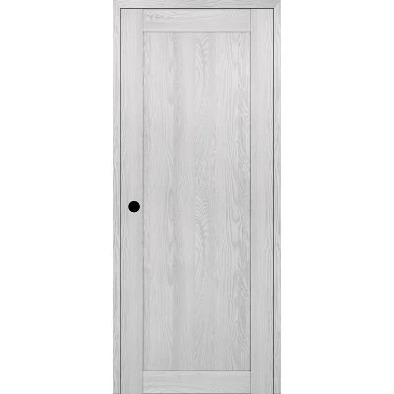 Belldinni 1 Panel Shaker DIY-Friendly Solid Manufactured Wood Paneled Prefinished Standard Interior Door