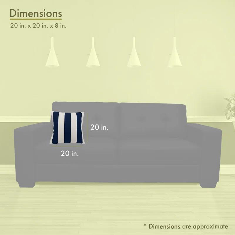 Majestic Home Goods Indoor/Outdoor Reversible Throw Pillow