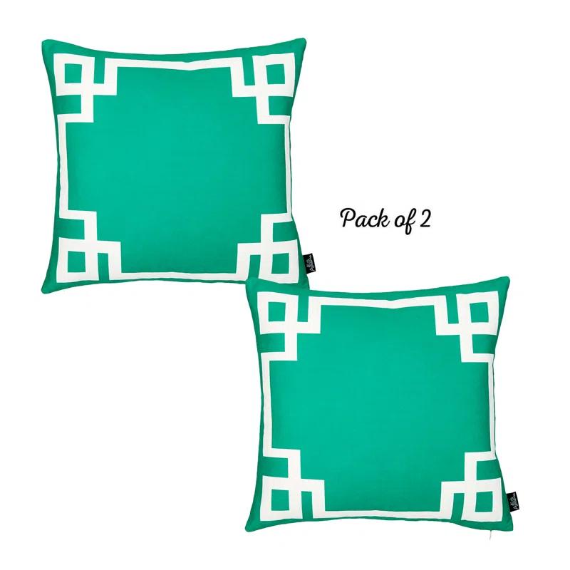 Apolena Albion Geometric Reversible Pillow Cover (Set of 2)