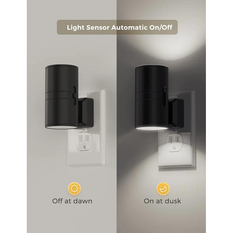 UNIVERSAL WINDOW SOLUTIONS Night Light, Bright Night Light, Night Lights Plug Into Wall, 5000K Daylight White, Dimmable Night Lights With Light Sensor, Decorative Night Lights For Hallway Bathroom Kitchen, 2 Pack