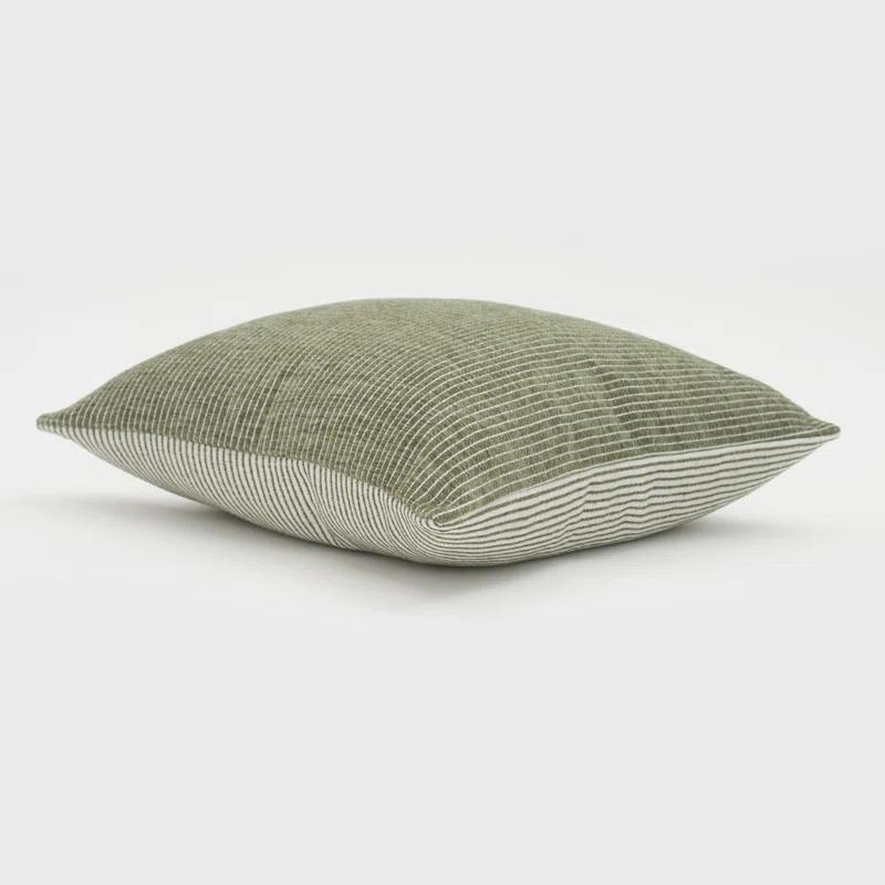 EverGrace Elsa Reversible Pinstripes Striped Reversible Throw Pillow