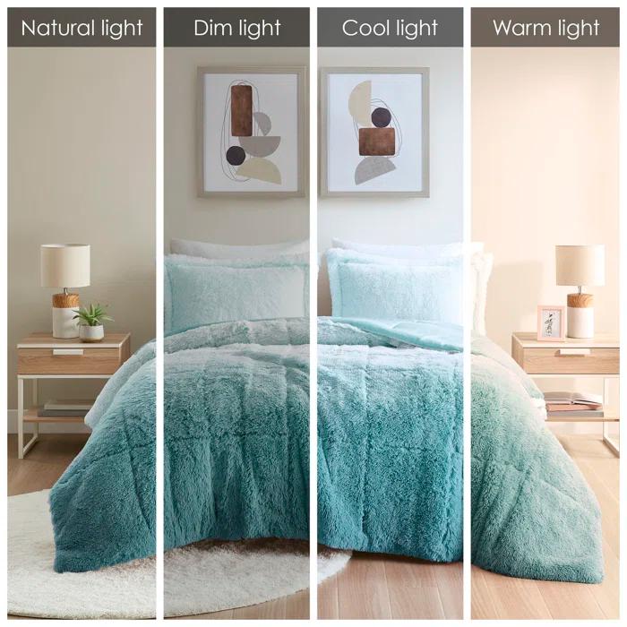 Intelligent Design Brielle Malea Shaggy Faux Fur Comforter Mini Set