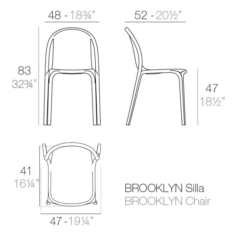 Brooklyn Stacking Patio Dining Side Chair