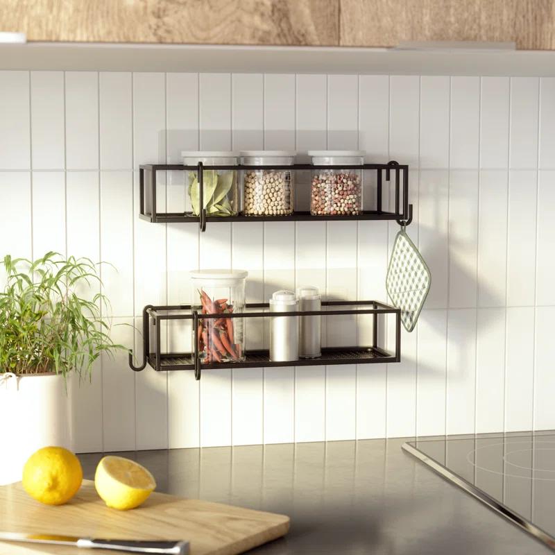 Umbra Cubiko Black Hanging Shower Bins