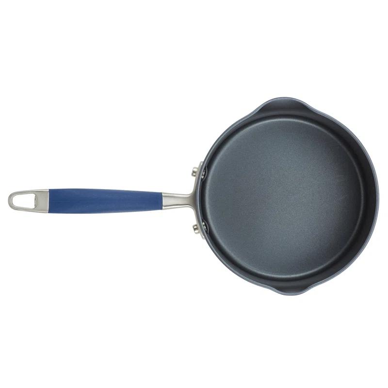 Anolon Anolon Advanced Home Hard Anodized Nonstick Saucepan With Straining Lid, 2 Quart