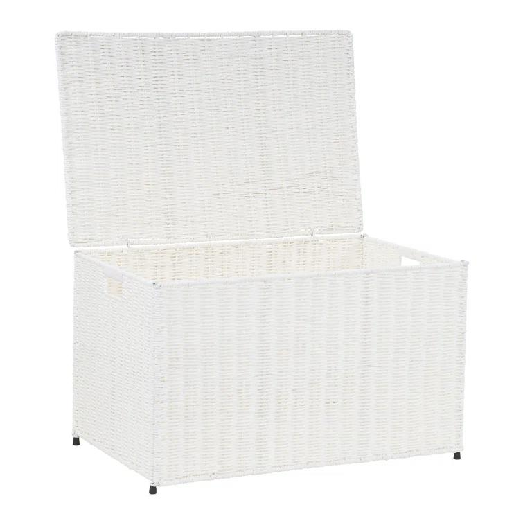 Household Essentials Woven Wicker Storage Chest