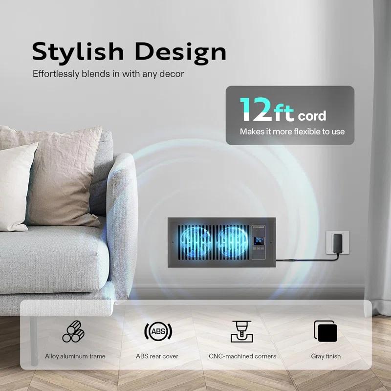 VIVOHOME Air Curtain Fan with Speed Control