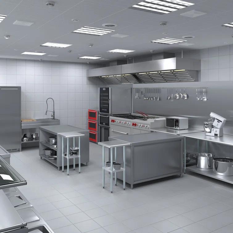 Amgood 18 in. x 18 in. Stainless Steel Table