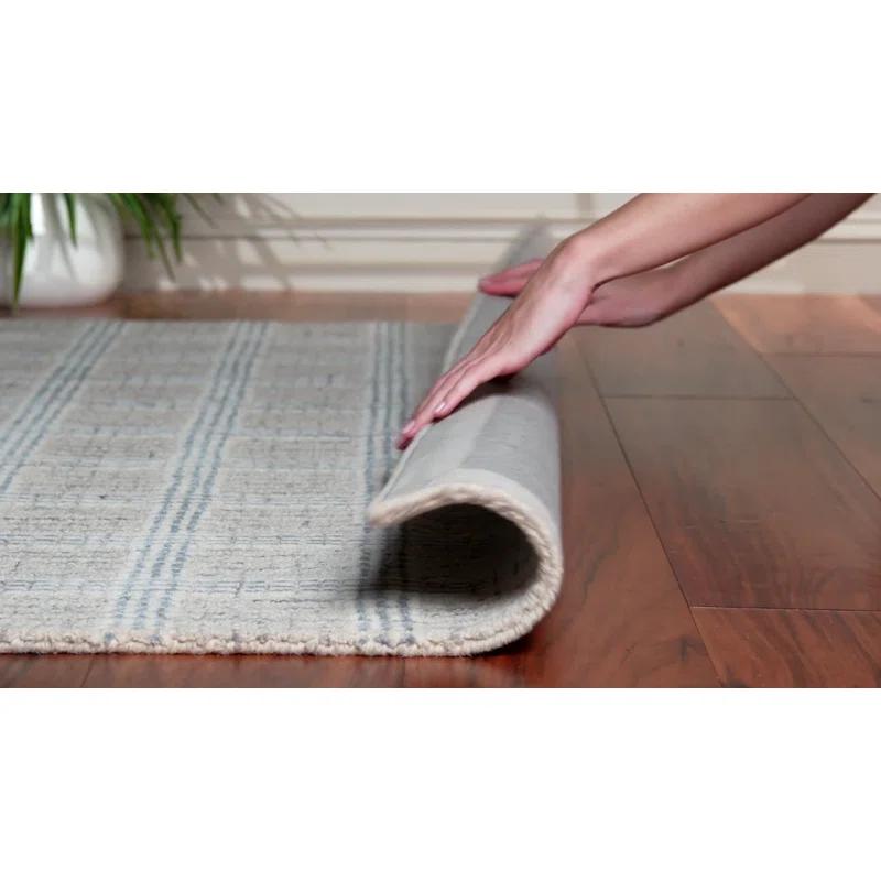 Safavieh Ebony Hand Tufted Wool Pile Plaid Rug
