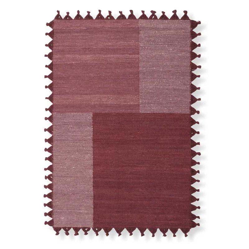 LOOMY Merlot Jute Hand Woven Rug