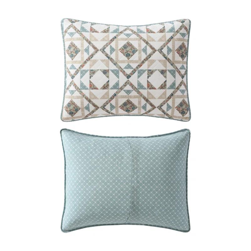 Wrangler Wrangler Annie Blue Cotton Reversible Quilt Set