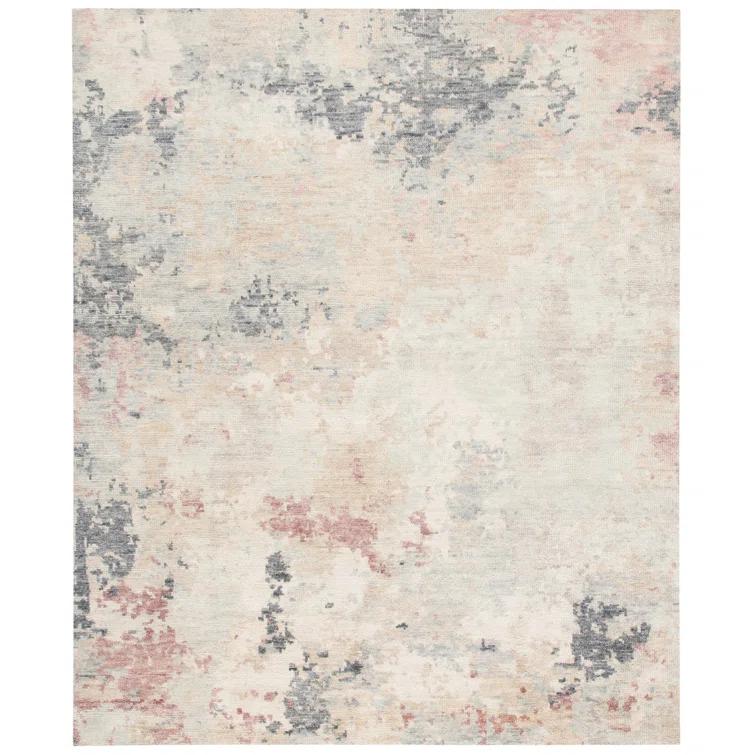 Samarkand SRK183 Hand Knotted Area Rug - Grey/Ivory - 8'x10' - Safavieh.
