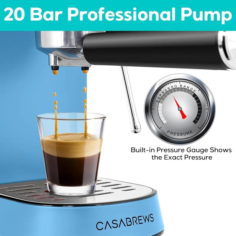 CASABREWS CASABREWS CM5418 20 Bar Espresso Machine Coffee Maker W/ Powerful Steam Wand Stainless Steel
