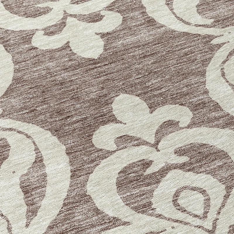 Chayden Washable Damask Indoor / Outdoor Rug