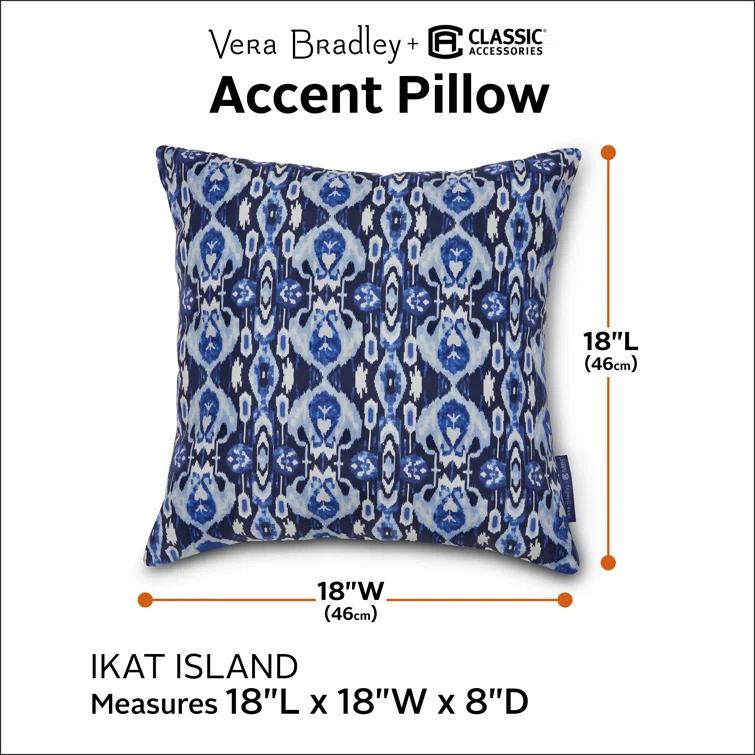 Vera Bradley Vera Bradley Island Outdoor Square Pillow Cover & Insert (Set of 2)