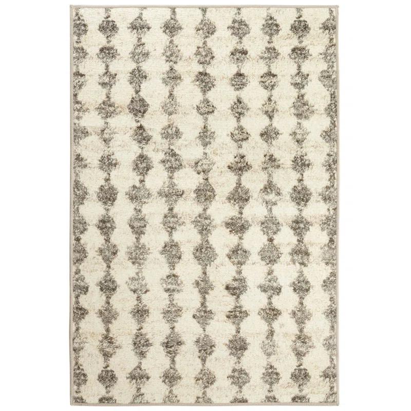 Dash and Albert Rugs Izzy Grey Machine Washable Rug