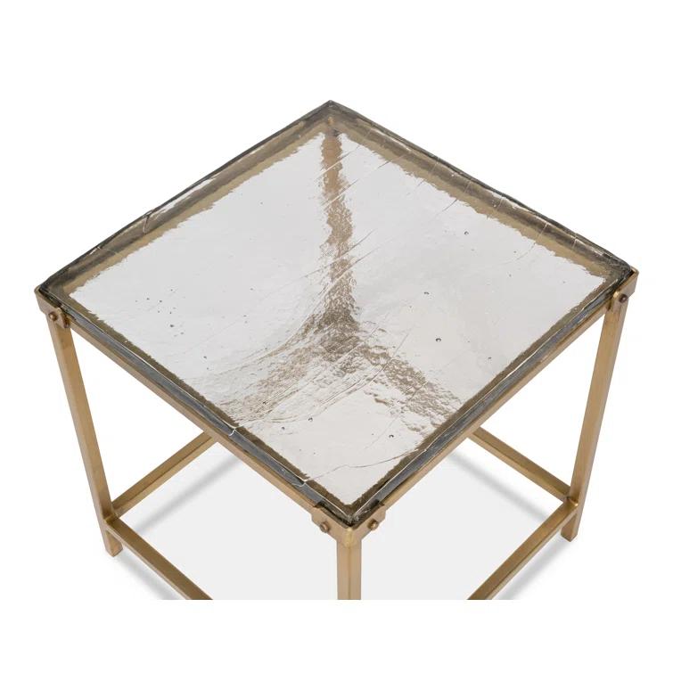 Sarreid Ltd Christian Marble Top End Table