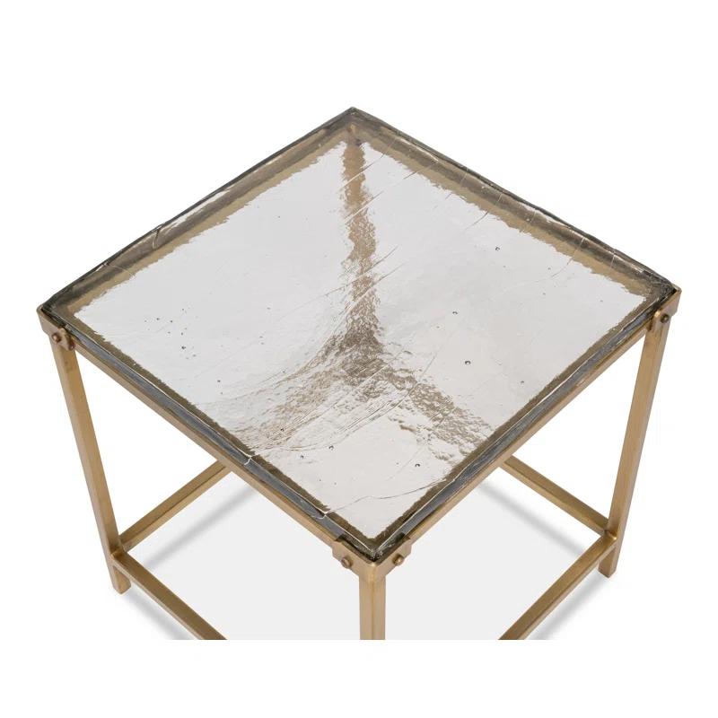 Sarreid Ltd Christian Marble Top End Table