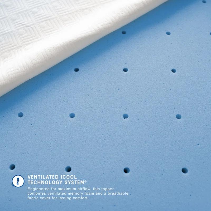 SensorPEDIC 4'' Memory Foam Mattress Topper