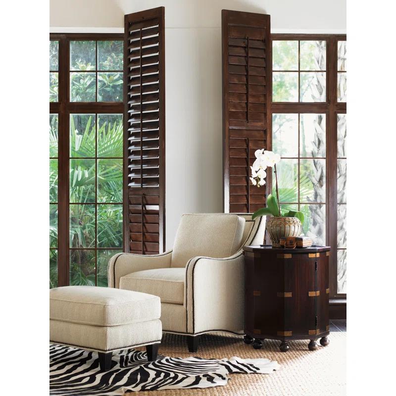 Tommy Bahama Home Royal Kahala Pacific Campaign Accent Table