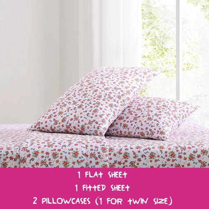 Betsey Johnson Betsey Johnson Printed Novelty Sheet Sets