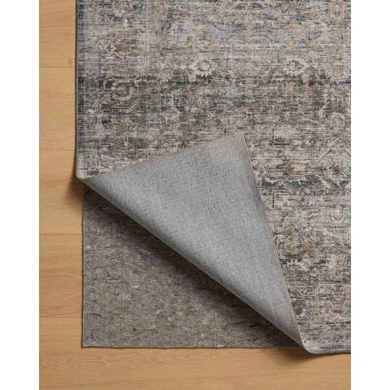 Amber Lewis x Loloi Machine Washable Josie Dove / Gold Area Rug