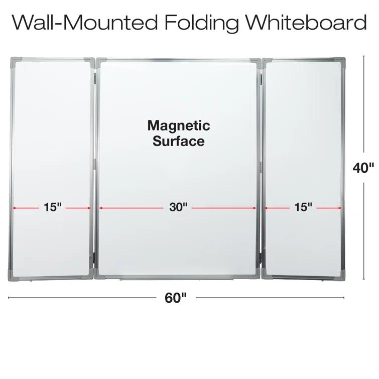 Excello Global Products Wall Steel Magnetic Whiteboard