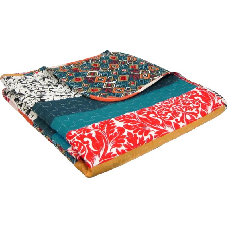 Boho Stripe Cotton Blanket