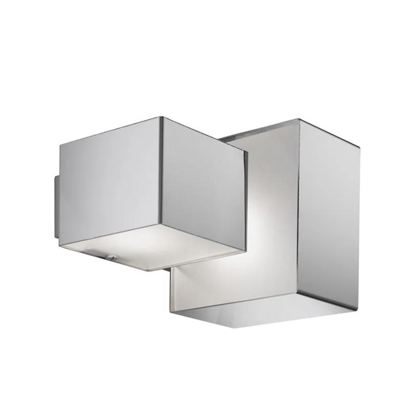ZANEEN design Domino Inox 2-Light Outdoor Armed Sconce