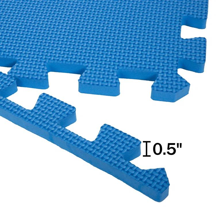 Stalwart Stalwart 24-Inch EVA Foam Tiles 4-Pack - 16 SQ FT - Workout Mat or Baby Playmat, Multicolor (Set of 4)