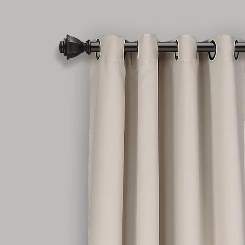 Lush Decor Insulated Polyester Blackout Curtain Pair (Set of 2)