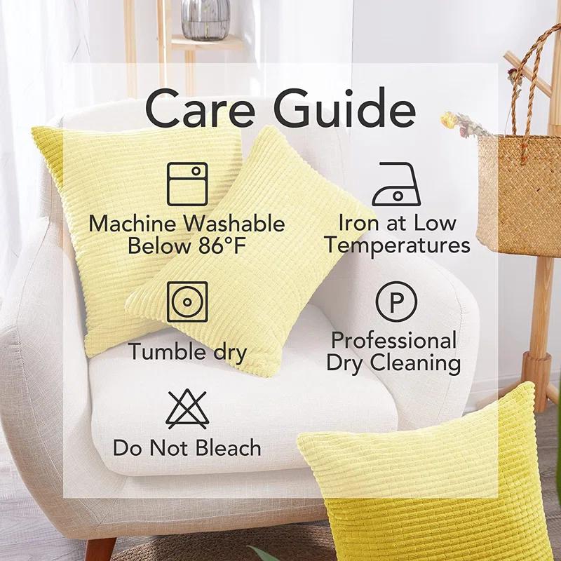 Deconovo Deconov Square Pillow Cover (Set of 2)