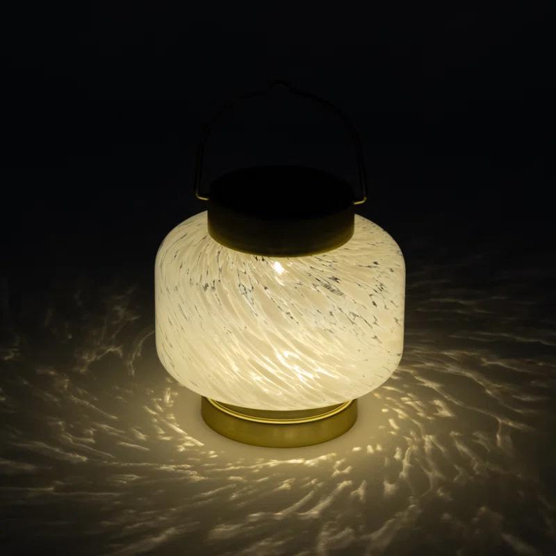 5.5'' Solar Powered Integrated LED Outdoor Lantern