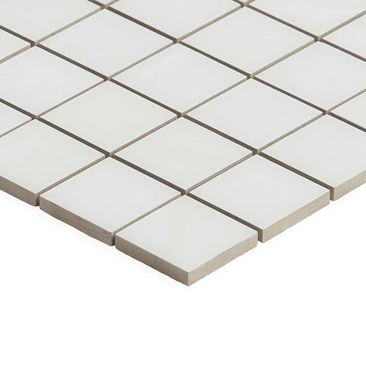 Saroshi Onyx Bianco 11.81 in. x 11.81 in. Matte Porcelain Floor and Wall Mosaic Tile (0.96 sq. ft./Each)