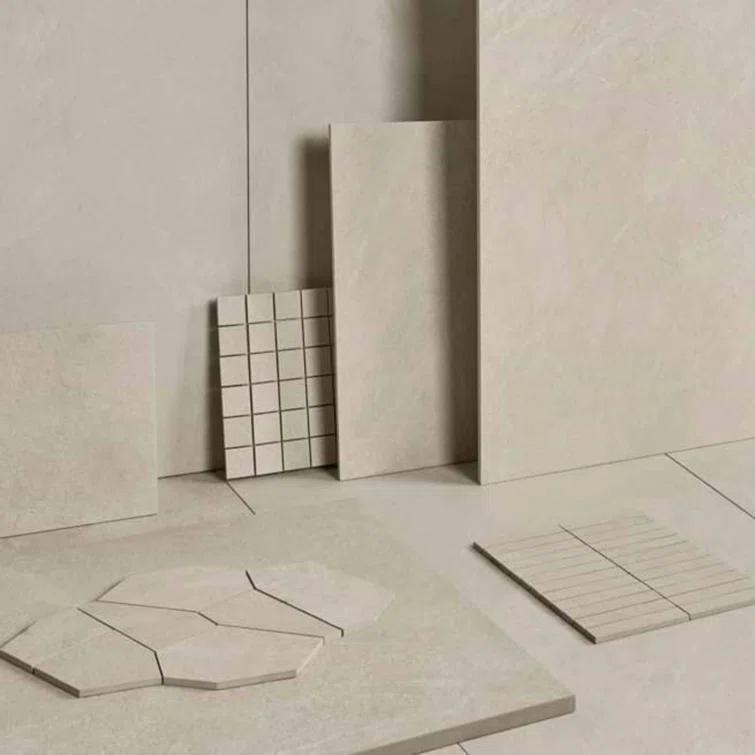 Monolith 11.81 In. X 11.81 In. Stacked Matte Porcelain Mosaic Floor And Wall Tile (5.76 Sq. Ft. / Case)