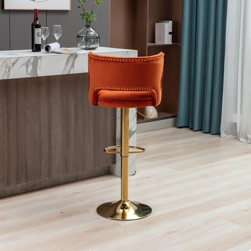 Rosdorf Park Swivel Adjustable Height Counter Stool (Set of 2)