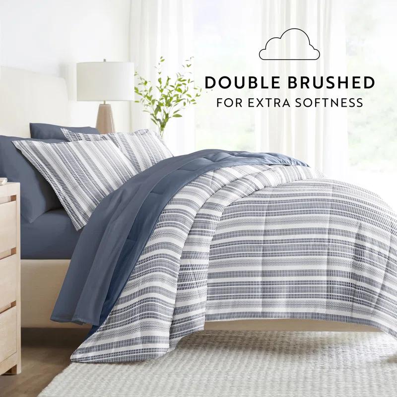 IEnjoy Home 7-Piece Bedding Bundle - Pattern Comforter and Sheet Set