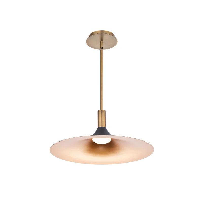 dweLED Cochere 1 - Light Black/Gold/Aged Brass LED Pendant