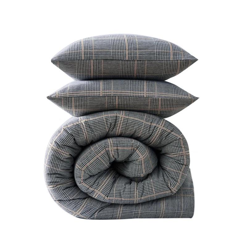 Kenneth Cole Kenneth Cole Sussex Flannel Black Comforter Set