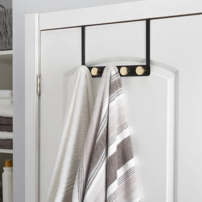 Elle Decor Iron Over-the-Door 5 - Hook Coat Rack