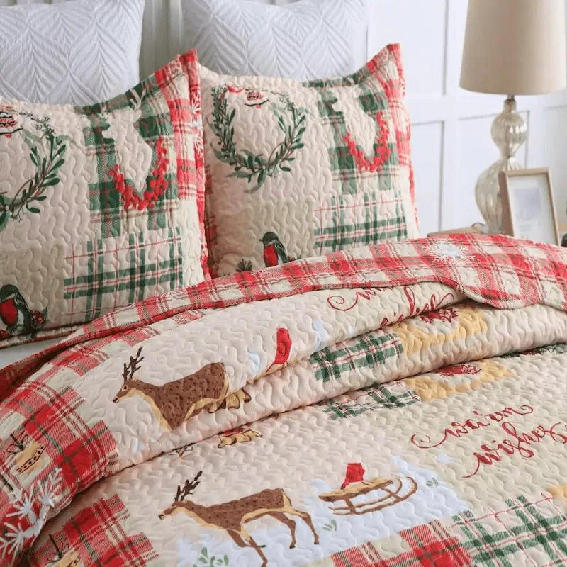 MarCielo Marcielo Lightweight All Season Reversible Comforter Quilt Set with Shams