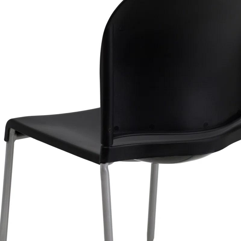 Flash Furniture Brielle Contoured Sled Base Stackable Waiting Room Chairs (Set of 5)