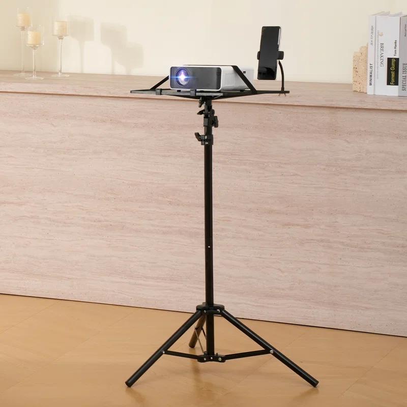 Rebrilliant Projector Stand Laptop Stand Tripod Adjustable Height from 26.97 to 63 in