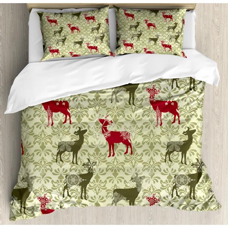 Ambesonne Christmas Duvet Cover Set