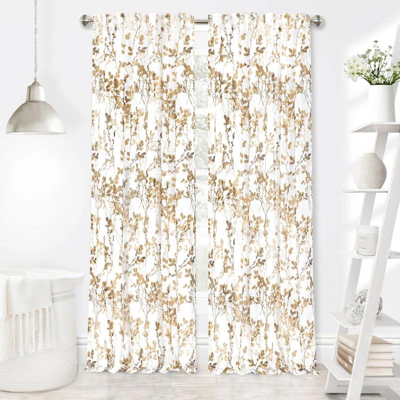 Red Barrel Studio® Molineux Polyester Semi Sheer Curtain Single Panel
