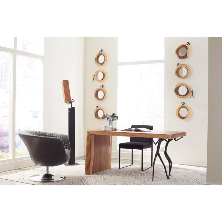 Atlas Cross Cut Small Left Half Man Beveled Accent Mirror